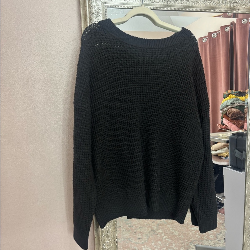 Time and Tru Black Sweater